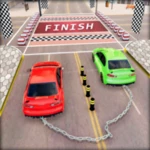 chained car racing stunts game android application logo